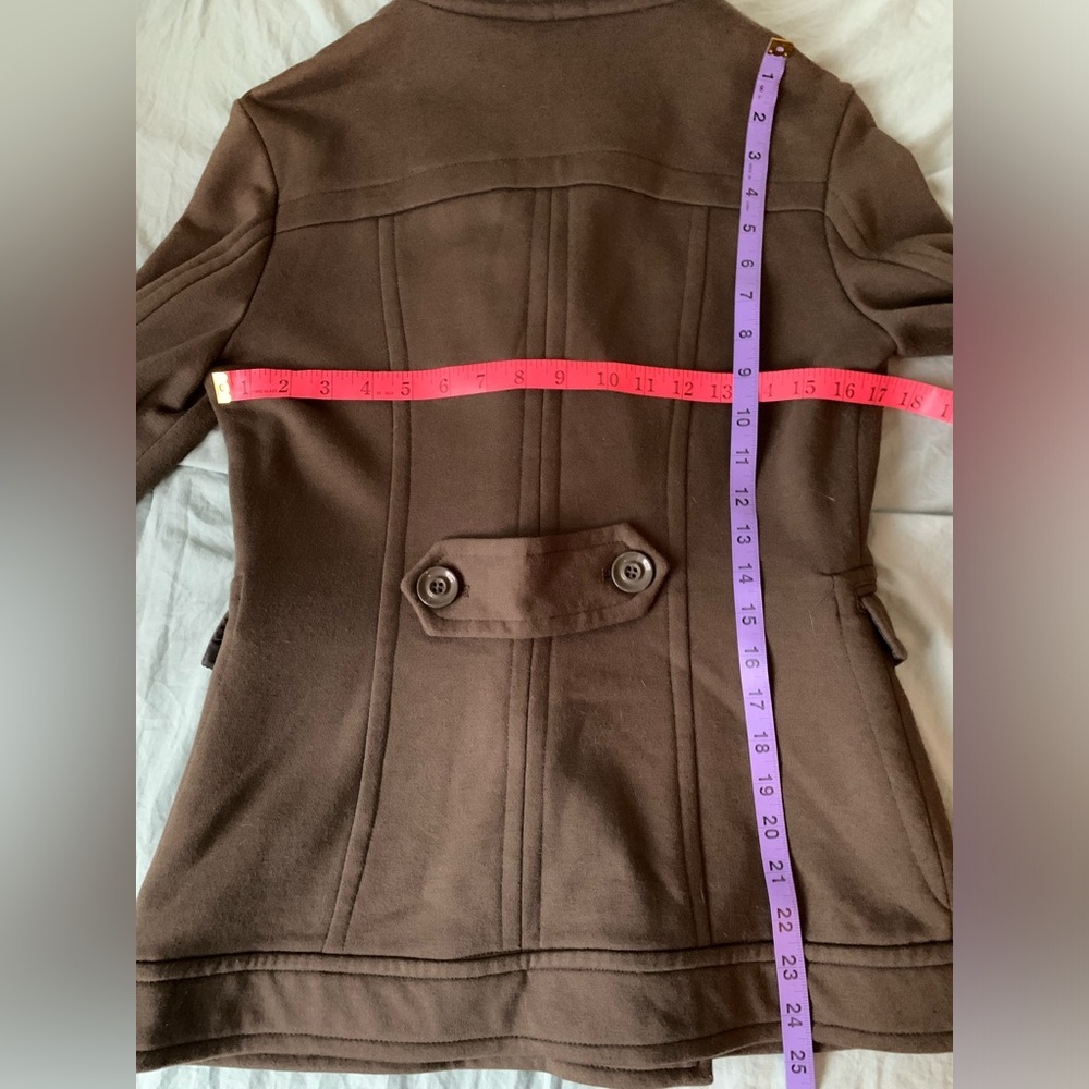 Suzy Shier Double-Breasted Brown Jacket - Picture 7 of 8